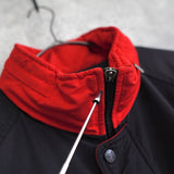 アディダス ナイロンジャケット バックロゴ ハイネック ブラック/レッド XL〜2XL相当 - NEWSED