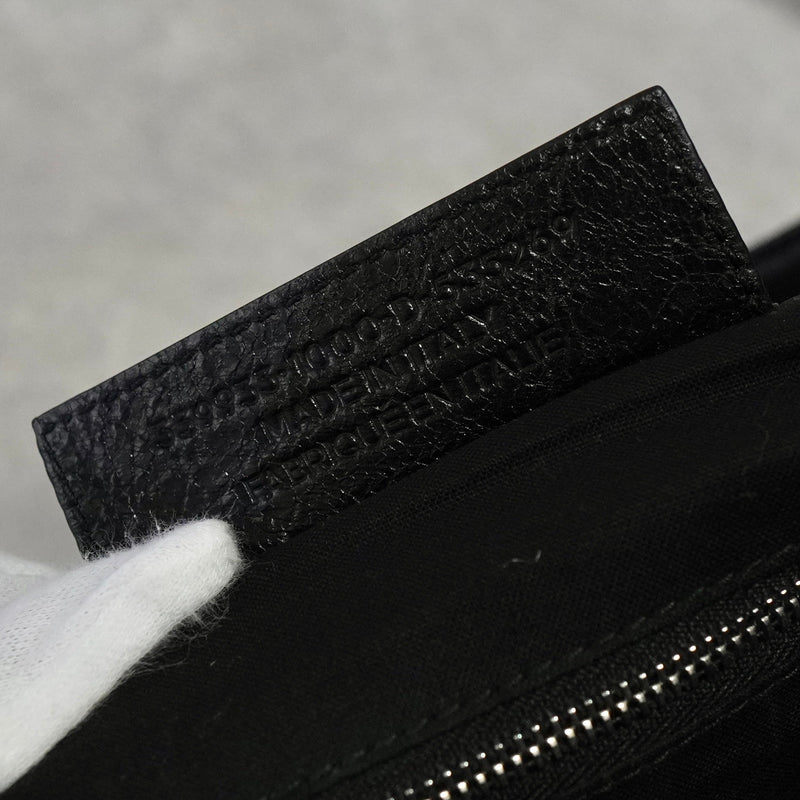 バレンシアガ カバスXS レザー / キャンバス トートバッグ ブラック - NEWSED