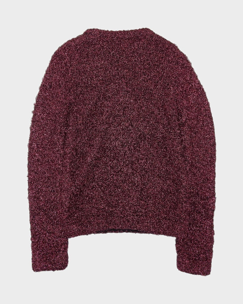 サンローランパリ ラメ ニット トップス ピンク系 XS レディース