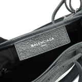 バレンシアガ ネイビーカバスXS レザー2WAYバッグ グレー - NEWSED