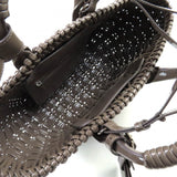 バレンシアガ ビストロ XS ショルダー付 エナメル 2WAY バスケットバッグ ハンドバッグ グレー系 レディース - NEWSED