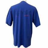 バレンシアガ ダメージ加工 キャンペーンロゴ オーバーサイズ 半袖Ｔシャツ ネイビー XS メンズ - NEWSED