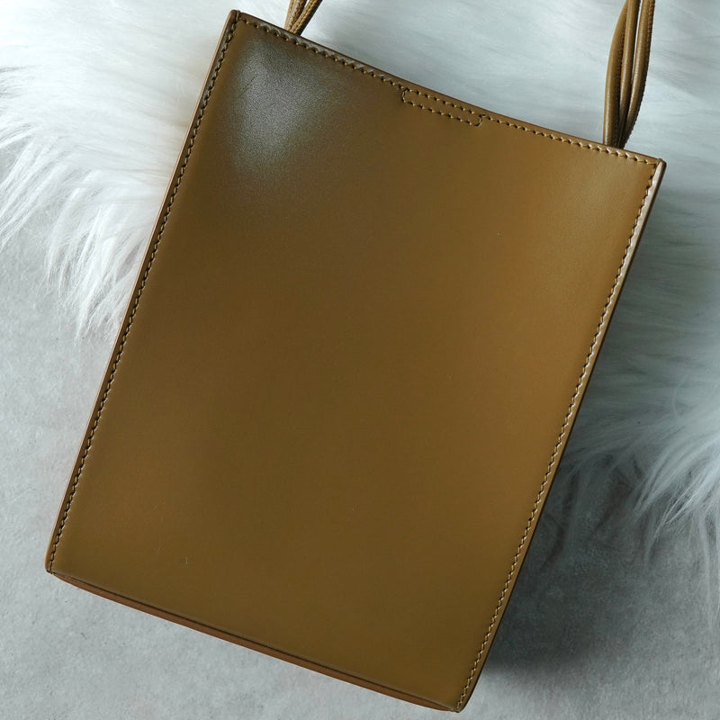 ジルサンダー タングル スモール レザー ショルダーバッグ ブラウン