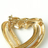 クリスチャン ディオール ハート ブローチ GP ゴールド / ブラック