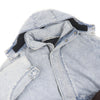 アレキサンダーワン ライトウォッシュデニム フーデッド 中綿 パファー ジャケット ライトブルー XXS メンズ