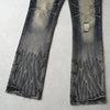 Y2K Low-rise ripped flare denim pants