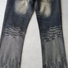 Y2K Low-rise ripped flare denim pants