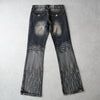 Y2K Low-rise ripped flared denim pants