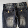 Y2K Low-rise ripped flared denim pants