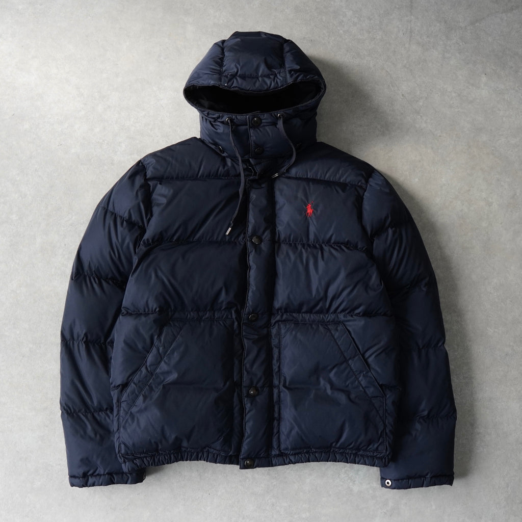 ポロ ラルフローレン ポニーロゴ ダウンジャケット ネイビー