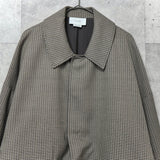 YOKE 3WAY BAL COLLAR COAT ヨーク チェック柄 ステンカラーコート ブルゾン スカート ベージュ メンズ - NEWSED