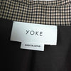 YOKE 3WAY BAL COLLAR COAT ヨーク チェック柄 ステンカラーコート ブルゾン スカート ベージュ メンズ