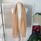 イヴ サンローラン ヴィンテージ YSLロゴ カシミア100% マフラー ベージュ - NEWSED