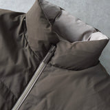 イブ サンローラン ヴィンテージ リバーシブル YSLロゴ 中綿ジャケット ダウンジャケット ホワイトベージュ/グレージュ - NEWSED