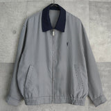 イヴ サンローラン ヴィンテージ YSLロゴ チェック柄 ブルゾン ブラック / ホワイト - NEWSED