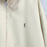 イヴ サンローラン ヴィンテージ YSLロゴ ブルゾン ベージュ メンズ - NEWSED
