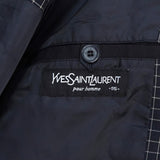 イヴ サンローラン ヴィンテージ YSLロゴ ブルゾン ブラック メンズ - NEWSED