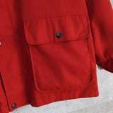 イブ サンローラン ヴィンテージ YSLロゴ リバーシブル ミドルコート カバーオール ジャンパー レッド/アイボリー - NEWSED