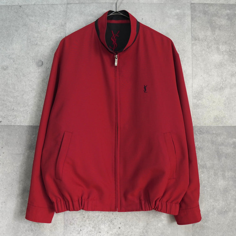 イヴ サンローラン ヴィンテージ YSLロゴ ブルゾン レッド - NEWSED