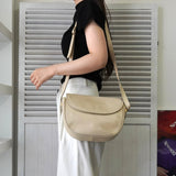 イヴサンローラン YSLロゴ レザー ショルダーバッグ アイボリー - NEWSED