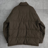 イヴ サンローラン YSLロゴ リバーシブル ダウンジャケット ボンバージャケット 中綿ジャケット モカブラウン/ホワイトベージュ - NEWSED