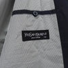イヴ サンローラン ヴィンテージ YSLロゴ ブルゾン ジャケット ネイビー / ベージュ