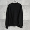 イヴサンローラン ヴィンテージ YSLロゴ ウール ニット チャコールグレー