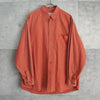 イヴ サンローラン ヴィンテージ YSLロゴ チェック柄 長袖シャツ オレンジ