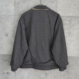 イヴ サンローラン ヴィンテージ YSLロゴ リバーシブル チェック柄 ブルゾン ベージュ / ネイビー メンズ - NEWSED