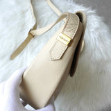 イヴサンローラン YSLロゴ レザー ショルダーバッグ アイボリー - NEWSED