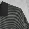 イヴ サンローラン ヴィンテージ YSLロゴ ボーダー ポロニット カーキ