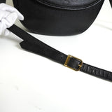 イヴサンローラン YSLロゴ レザー ショルダーバッグ ブラック - NEWSED