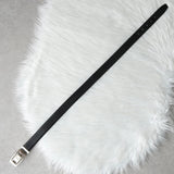 イヴサンローラン ヴィンテージ YSLロゴ シルバー金具 ベルト ブラック レディース - NEWSED