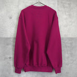 イヴサンローラン ヴィンテージ YSLロゴ 刺繍 スウェット ピンクパープル デッドストック - NEWSED