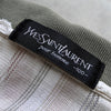 Vintage YSL logo short-sleeved polo shirt in khaki and beige from Yves Saint Laurent