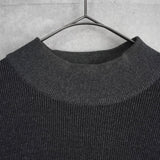 イヴ サンローラン ヴィンテージ YSLロゴ モックネック ニット グレー - NEWSED