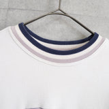 イヴサンローラン ヴィンテージ YSLロゴ エンブレム 刺繍 スウェット ホワイト - NEWSED