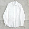 Yves Saint Laurent YSL logo embroidered long sleeve shirt white