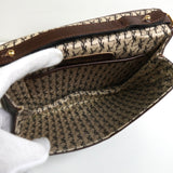 イヴサンローラン ヴィンテージ YSLロゴ キルティング レザー ショルダーバッグ ブラウン - NEWSED