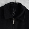 イヴサンローラン ヴィンテージ YSLロゴ ウールブルゾン ブラック