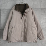 イヴ サンローラン YSLロゴ リバーシブル ダウンジャケット ボンバージャケット 中綿ジャケット モカブラウン/ホワイトベージュ - NEWSED