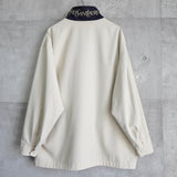 イブ サンローラン ヴィンテージ YSLロゴ リバーシブル ミドルコート カバーオール ジャンパー レッド/アイボリー - NEWSED