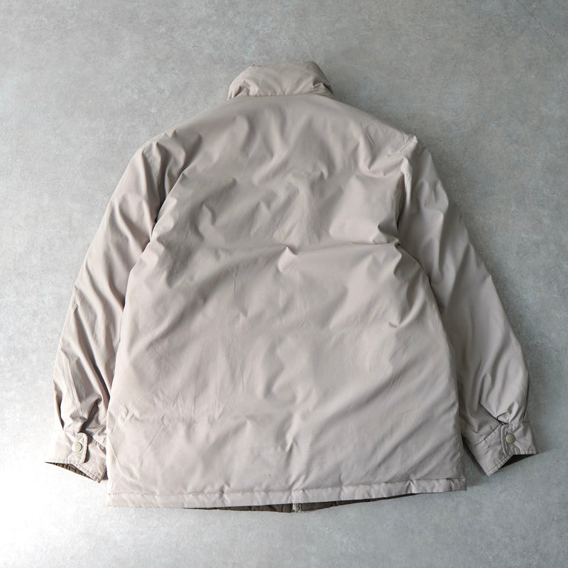 イブ サンローラン ヴィンテージ リバーシブル YSLロゴ 中綿ジャケット ダウンジャケット ホワイトベージュ/グレージュ - NEWSED