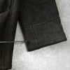イヴサンローラン ヴィンテージ YSLロゴ ファー ムートン コート ブラウン / グレーメンズ