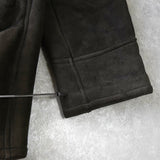 イヴサンローラン ヴィンテージ YSLロゴ ファー ムートン コート ブラウン / グレーメンズ - NEWSED