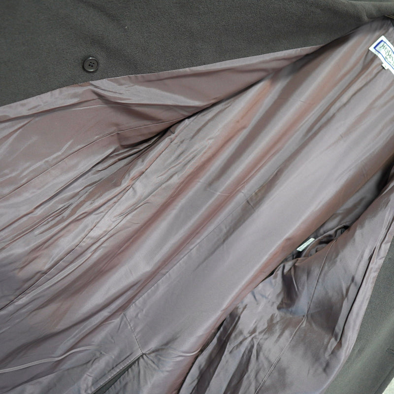 イヴ サンローラン ヴィンテージ YSLロゴ ダブル チェスターコート グレー - NEWSED