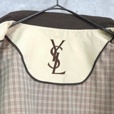 イヴ サンローラン ヴィンテージ YSLロゴ ブルゾン ベージュ メンズ - NEWSED