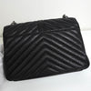 サンローラン カレッジ YSLロゴ レザー 2way ハンドバッグ チェーンショルダーバッグ ブラック