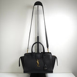 サンローラン ダウンタウンカバス YSLロゴ レザー 2way ハンドバッグ ショルダーバッグ ブラック - NEWSED