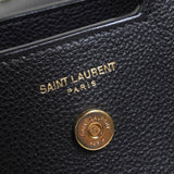 サンローラン ダウンタウンカバス YSLロゴ レザー 2way ハンドバッグ ショルダーバッグ ブラック - NEWSED